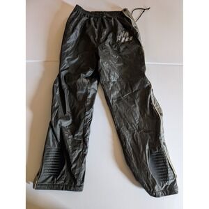 Johnny Blaze Vintage Mens Polyvinyl Snap Away Track Pants Black Tear Away